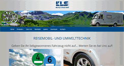 Desktop Screenshot of kls-reisemobiltechnik.com