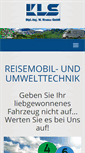 Mobile Screenshot of kls-reisemobiltechnik.com