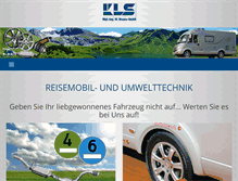 Tablet Screenshot of kls-reisemobiltechnik.com